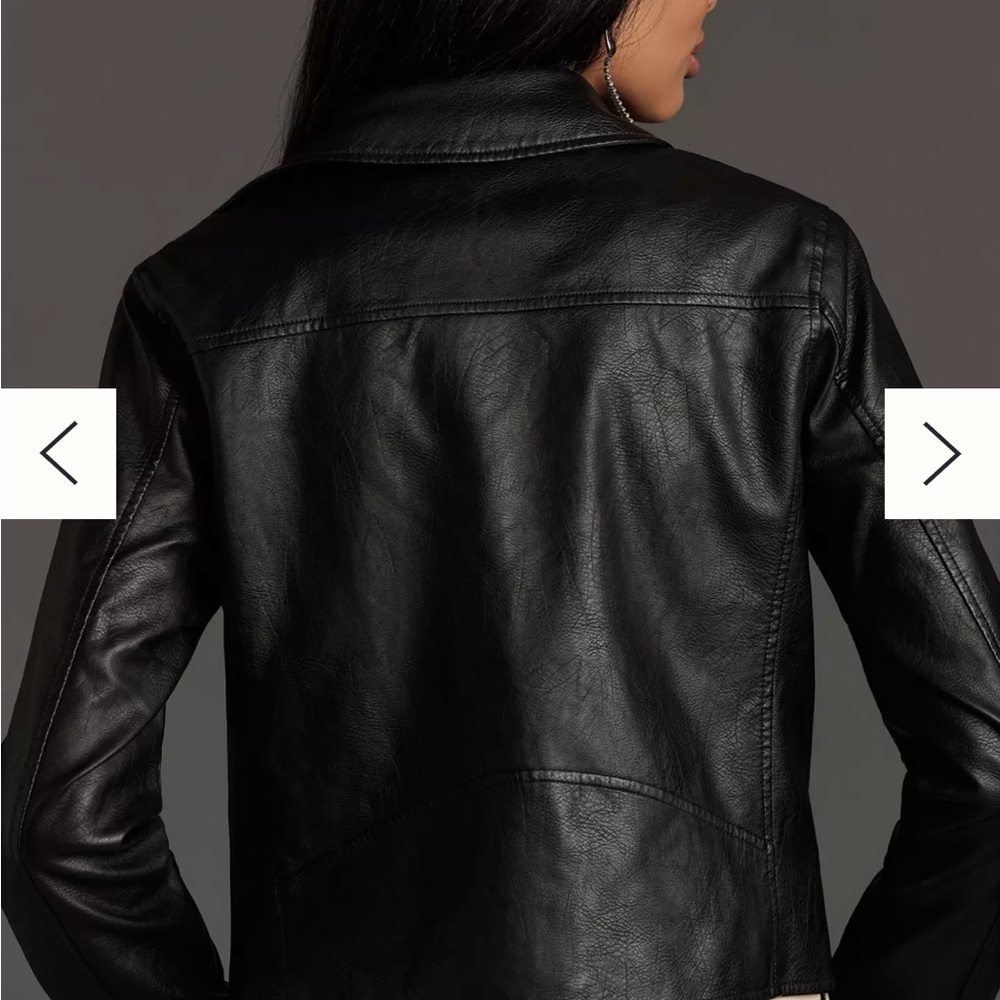 The Saige Faux Leather Moto Jacket size M